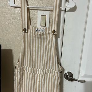 hollister striped romper size medium